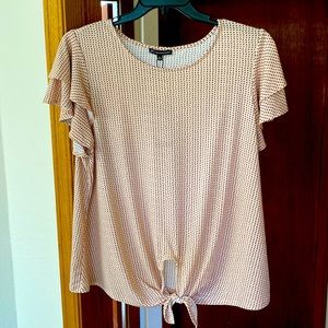 Front tie blouse: Adrianna Papell